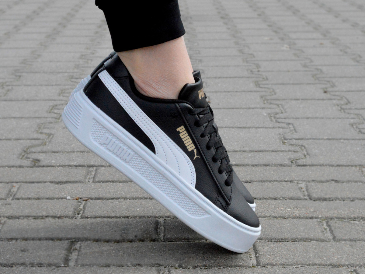 Puma platform hot sale black white